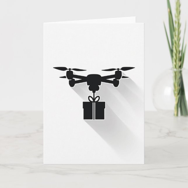 Cartão de Aniversário de Presente Aéreo (Frente)