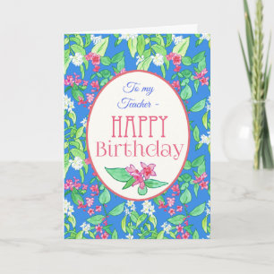 Cartão de Aniversário de primavera Blossomo para