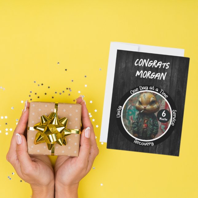 Cartão de Aniversário de Recuperação Personalizada (Criador carregado)