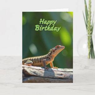 Cartão de Aniversário de Réptil da Natureza
