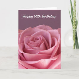 Cartão de aniversário de rosa 60