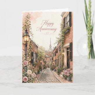 Cartão de Aniversário de Rua Acorn Street Amor