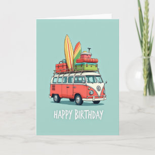 Cartão de Aniversário de Rv de Aventura