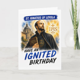 Cartão de Aniversário de São Inácio de Loyola