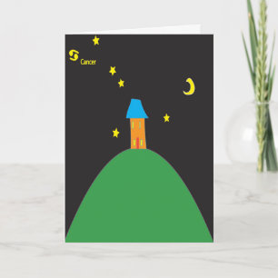 cartão de aniversário de sinal de estrela cancer
