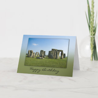 Cartão de aniversário de Stonehenge
