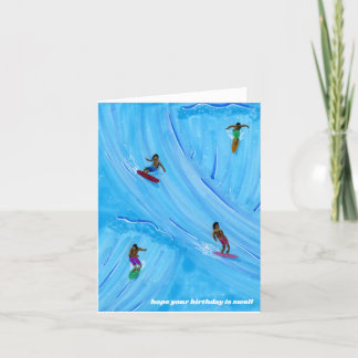 Cartão de Aniversário de Swell