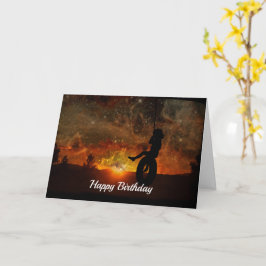 Cartão de Aniversário de Swing de Pneu para Crianç