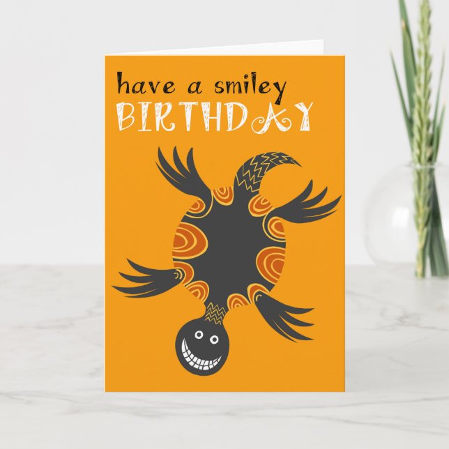 Cartão de Aniversário de Tartaruga (Frente)