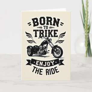 Cartão de Aniversário de Triciclo de Aventura