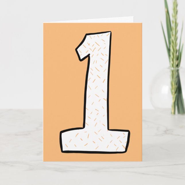 Cartão de Aniversário de Uma Coisa (Frente)