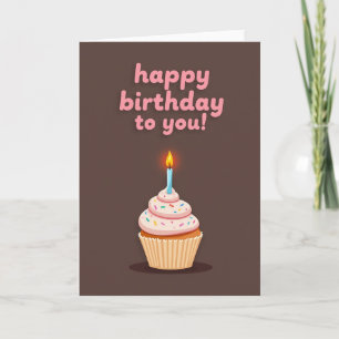 Cartão de Aniversário de Vela Salpicada