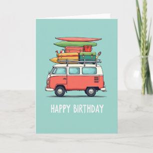 Cartão de Aniversário de Viagens de Aventura