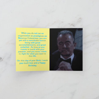 Cartão de Aniversário de Victor Newman
