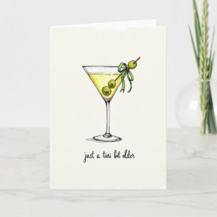 Cartão de Aniversário de Vidro Elegante