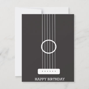 Cartão de Aniversário de Violão