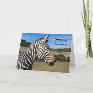 Cartão de Aniversário de Zebra de Hartmann