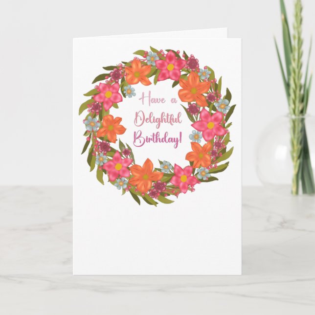 Cartão de Aniversário Delicioso (Frente)