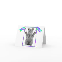 Cartão de aniversário divertido