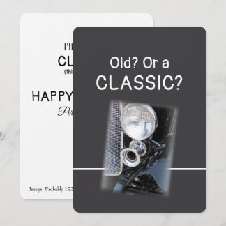 Cartão de Aniversário Divertido de Bentley Clássic