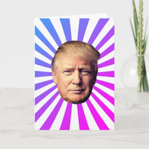 CARTÃO DE ANIVERSÁRIO DIVERTIDO DE DONALD TRUMP