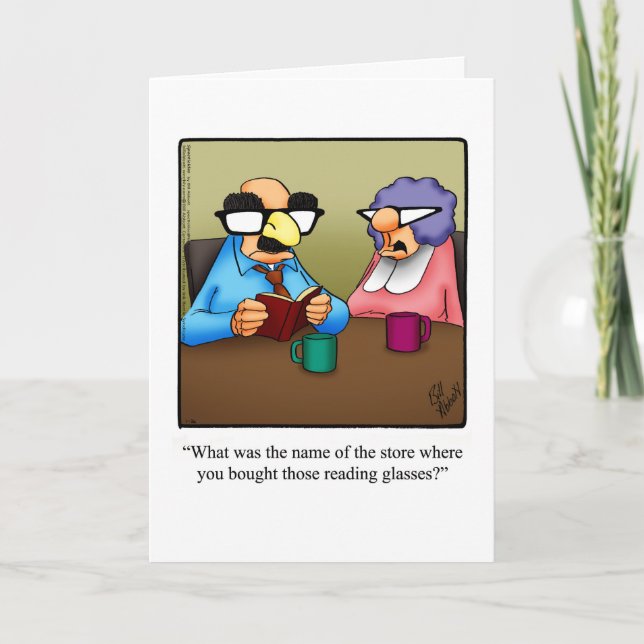 Cartão de Aniversário Divertido Para Eles (Frente)