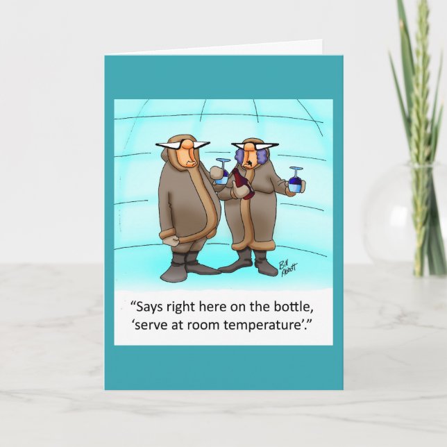 Cartão de Aniversário Divertido Para Eles "Óculos  (Frente)