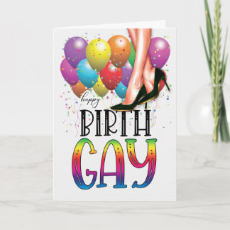 Cartão de Aniversário Divertido para Mulher Lésbic