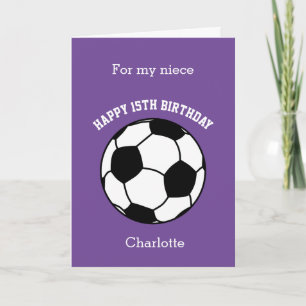 Cartão de Aniversário do 15 de Esporte Roxo