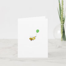 Cartão de Aniversário do Abelhão Personalizado. Ca