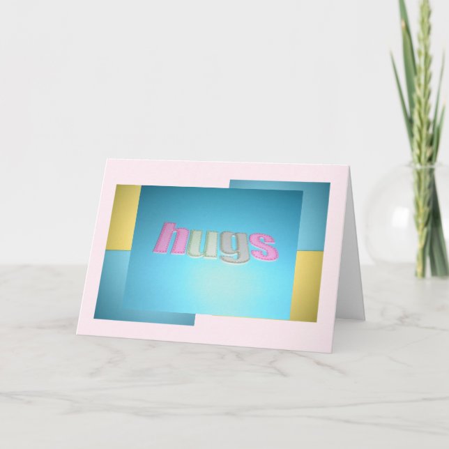 Cartão de Aniversário do Abraço (Frente)