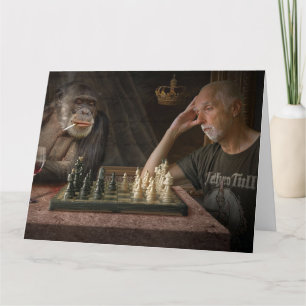 CARTÃO DE ANIVERSÁRIO DO AMIGO CHIMPANZEE PARA ELE