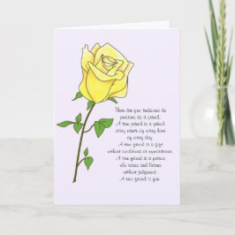 Cartão de Aniversário do Amigo Rosa Amarelo