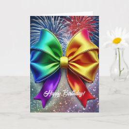 Cartão de Aniversário do Arco-Íris LGBTQIA