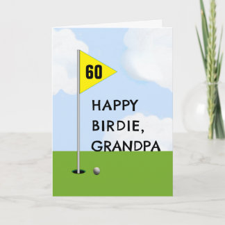 Cartão de aniversário do avô golfista engraçado