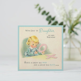 Cartão de Aniversário do Beijo e Grande excelente