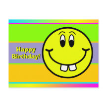 Cartão de Aniversário do Buck Teeth Sorrindo de Ro