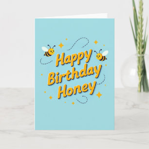 Cartão de Aniversário do Bug Amarelo