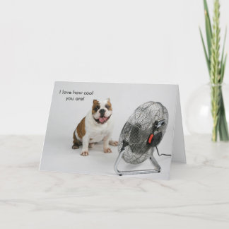 Cartão de aniversário do buldogue