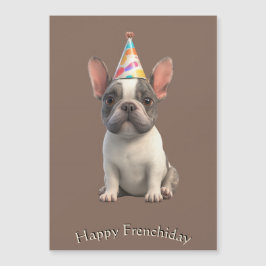 Cartão de Aniversário do Bulldog Francês