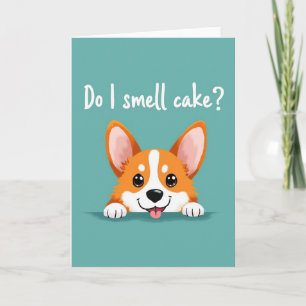 Cartão de Aniversário do Cachorrinho Divertido