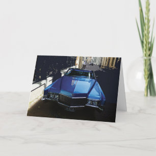 Cartão de aniversário do cadillac