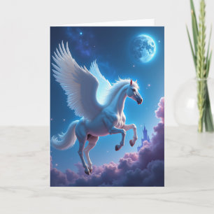 Cartão de Aniversário do Cavalo Alado