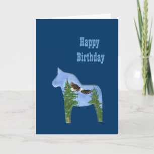 Cartão de Aniversário do Cavalo da Águia