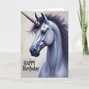 Cartão de Aniversário do Cavalo Mítico