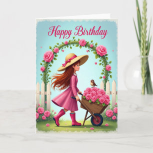 Cartão de Aniversário do Chapéu Encantador
