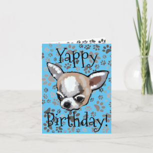Cartão de Aniversário do Chihuahua Yappy