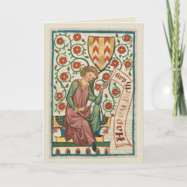 Cartão de Aniversário do Codex Manesse CC0554
