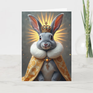 Cartão de Aniversário do Coelho Real