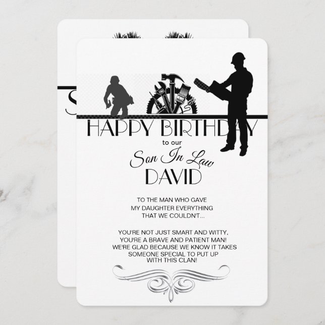 Cartão de Aniversário do Contratante Geral (Frente/Verso)